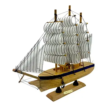 Модель вітрильника на підставці 23х21,5 см
