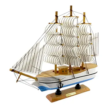 Модель вітрильника на підставці 23х21,5 см
