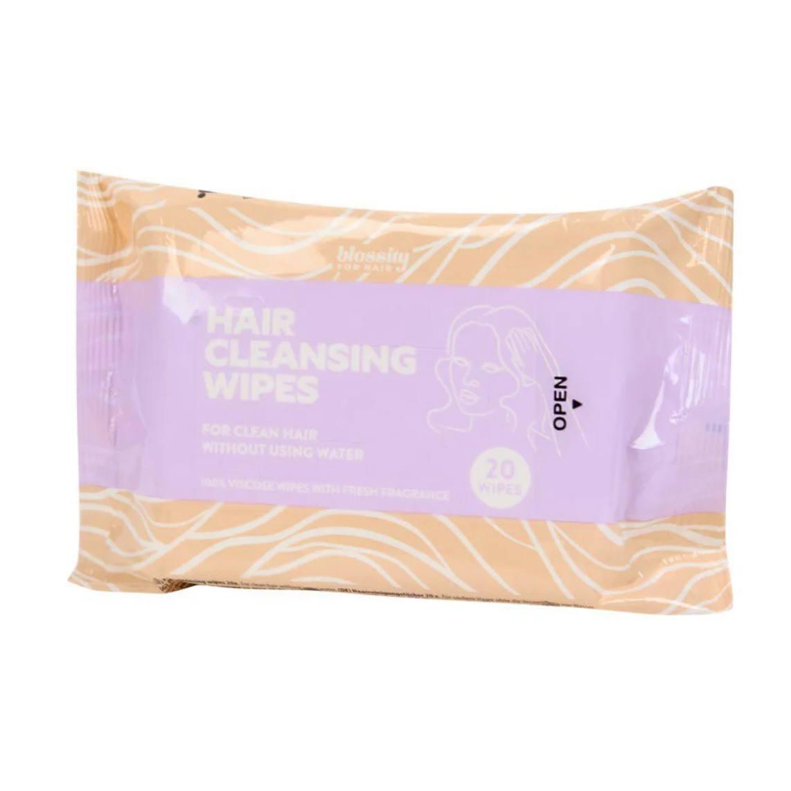 Серветки для очищення волосся без використання води Blossity Hair Cleansing Wipes 20 шт, фото 1