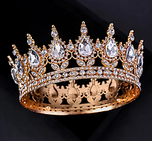 Корона діадема золото/срібло