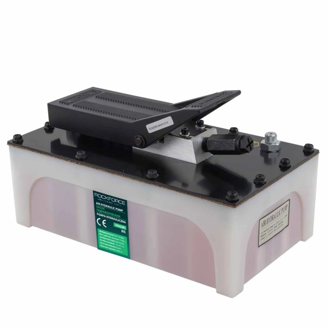 Насос пневмогідравлічний ножний, 3,2 л ROCKFORCE RF-TRA5301 BIG, фото 1