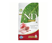 Беззерновий сухий корм Farmina N&D, для кошенят, кішок, що вагітніють, курка з гранатом 300 г