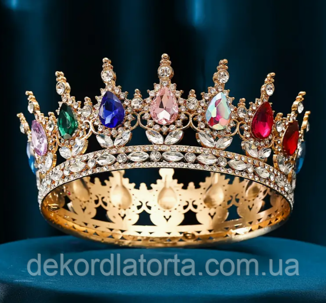 Корона  діадема золота елегантна королівська