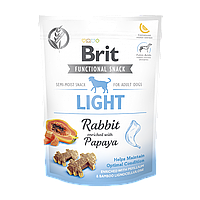Ласощі для собак з надмірною вагою для собак Brit Care Light з кроликом з папаєю 150 г