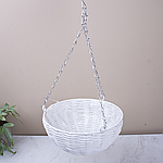 Кошик круглий підвісний білий 25 см DZ
