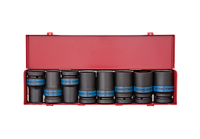 Комплект ударних головок 8 шт. в металевому кейсі