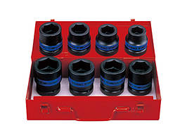 Набір ударних головок 1" (8 одиниць) 24-41 мм