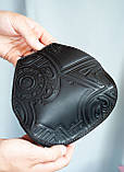 Футляр для окулярів шкіряний чоловічий чорний з орнаментом Плин Часу | очешник шкіра, фото 7