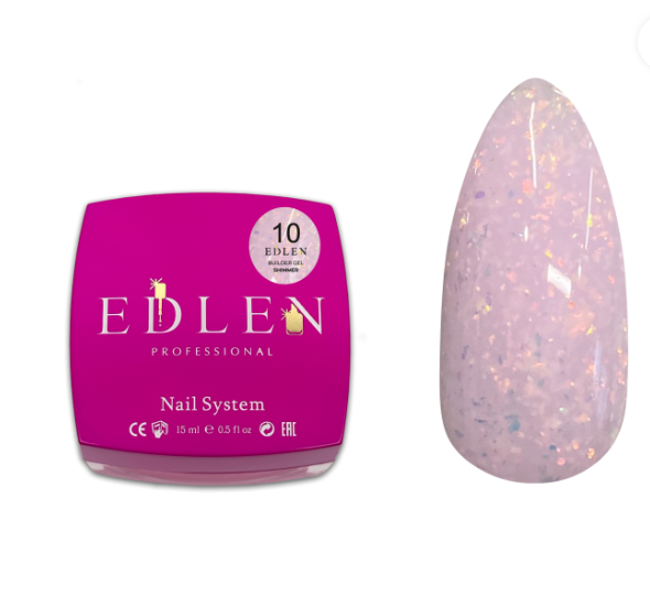 EDLEN Builder Shimmer Gel 30ml №10, фото 1