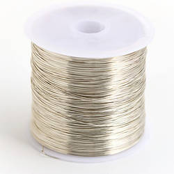 Дріт мідний позолота 0,4 мм 1 м Біле золото