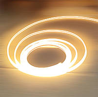 Світлодіодний неон COB/FCOB 220В 5х10мм 9W 288 д.м. IP67 білий теплий 3000К (ціна 1м)