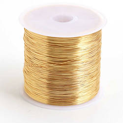 Дріт мідний позолота 0,4 мм 1 м Золото
