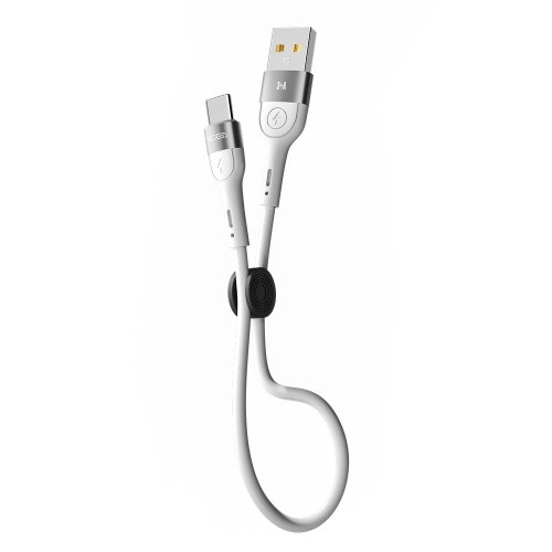 Кабель Ridea RC-XS51 X-Silicone USB - Type-C 3A 0.25m (Бiлий)