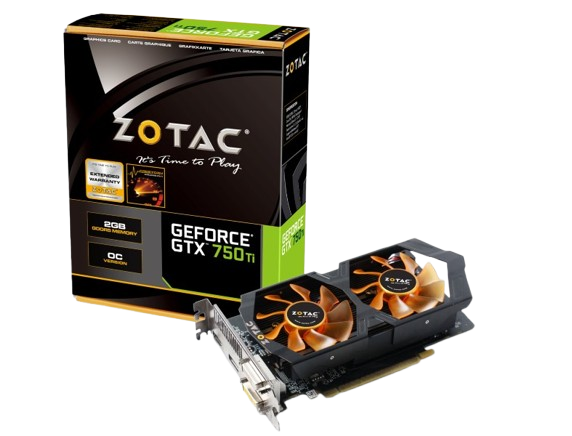 Відеокарта GeForce GTX 750 Ti 2GB Zotac OC (ZT-70602-10M) Б/В