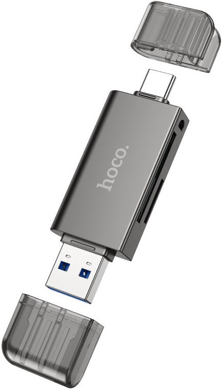 Картрідер USB3.0 USB/Type-C SD/microSD Hoco HB39