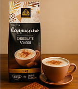 Капучіно шоколадне Bardollini Cappuchino Chocolate Schoko 1кг. Італія, фото 2