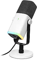 Fifine AM8 White (Dynamic, USB/XLR) Динамічний мікрофон для професійного запису та стрімінгу (