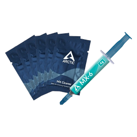 Термопаста Arctic MX-6 4г + 6шт MX Cleaner Gray (7.5W/M*K) (ACTCP00084A)