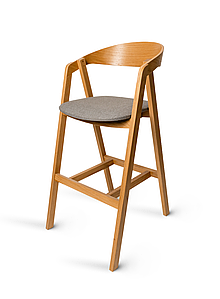 Стілець барний Guru Bar Tender бук натуральний TM Pavlyk