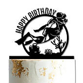 Пластиковий топер Аквалангіст