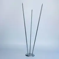 Настільний металевий флагшток на 3 прапори