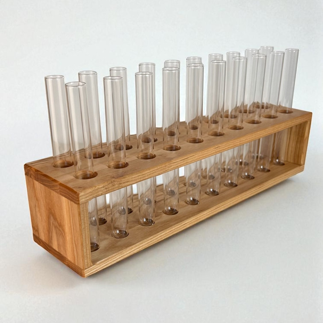Підставка для подачі напоїв наливок з пробірок Алкімія шотниця на 20 пробірок 20 мл, фото 1