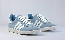 Голубі замшеві кеди кросівки газелі жіноче взуття повсякденне весна літо Cosmo Shoes Kaselle Blue Sky Код Артикул 2675829