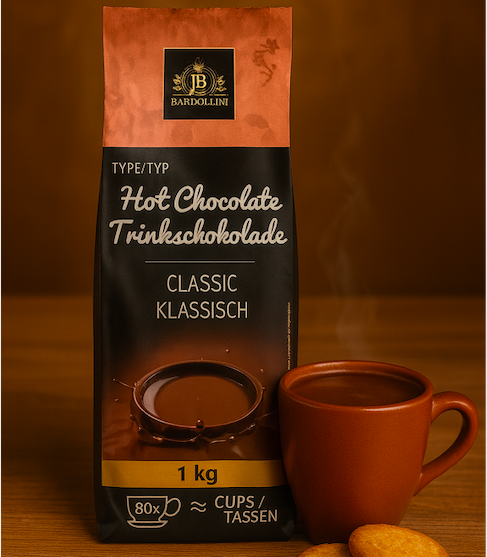 Гарячий шоколад Hot Chocolate Classic Bardollini 1кг. Італія, фото 1