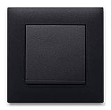 Вимикач 1-клавішний Чорний - Hager Lumina WL0013, фото 3