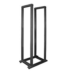 Стійка 19", 42U, SRX, дворамна підлогова, глибина 800 мм, максимально 250кг, чорна ZPAS