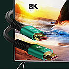 Кабель HDMI-HDMI 3м, версія 2.1, підтримка 8K, 48 Гбіт / HDMI провід для монітора і телевізора / Шнур HDMI, фото 2