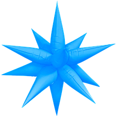 Зірка збірна 27" КИТАЙ-КТ 020 Неон Блакитна (УП)