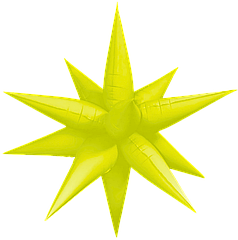 Зірка збірна 27" КИТАЙ-КТ 021 Неон Жовта (УП)