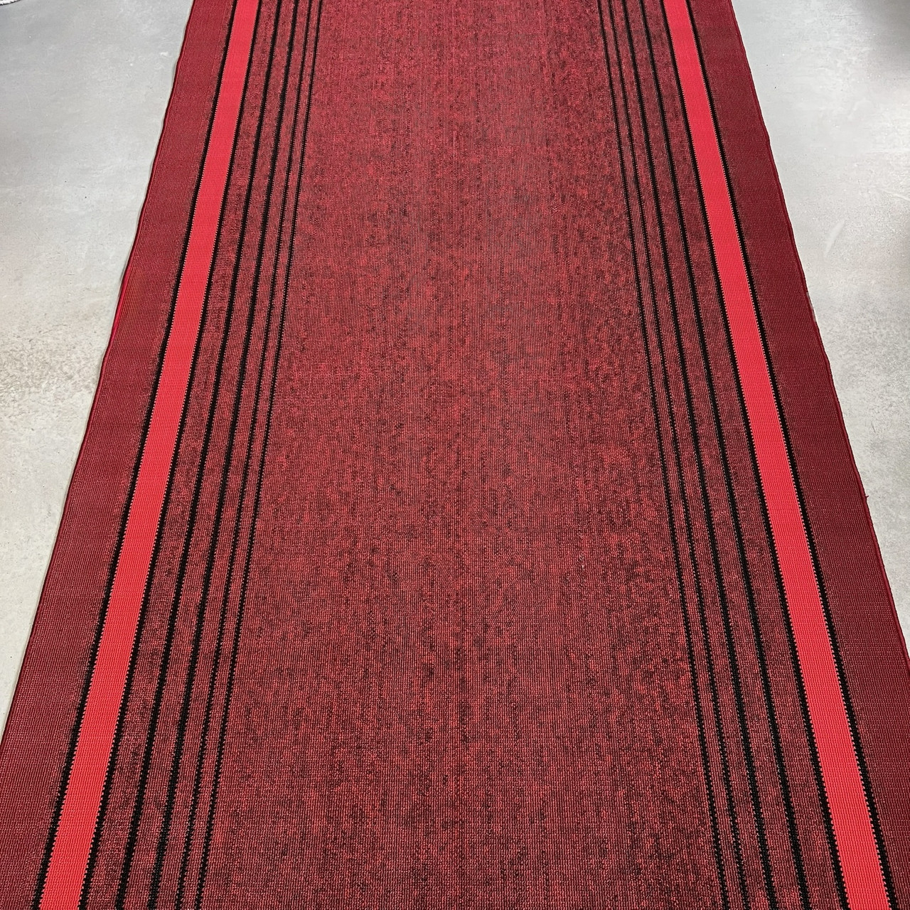 200см Килимова доріжка безворсова Дарничанка на прошитій основі червона