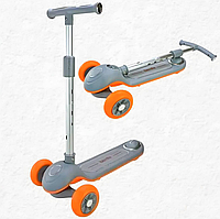 Легкий дитячий самокат MUFAQI з сидінням триколісний самокат для дітей, складаний міський самокат з двома передніми колесами