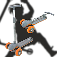 Дитячий триколісний самокат MUFAQI з сидінням легкий триколісний самокат для дітей із двома передніми колесами складаний