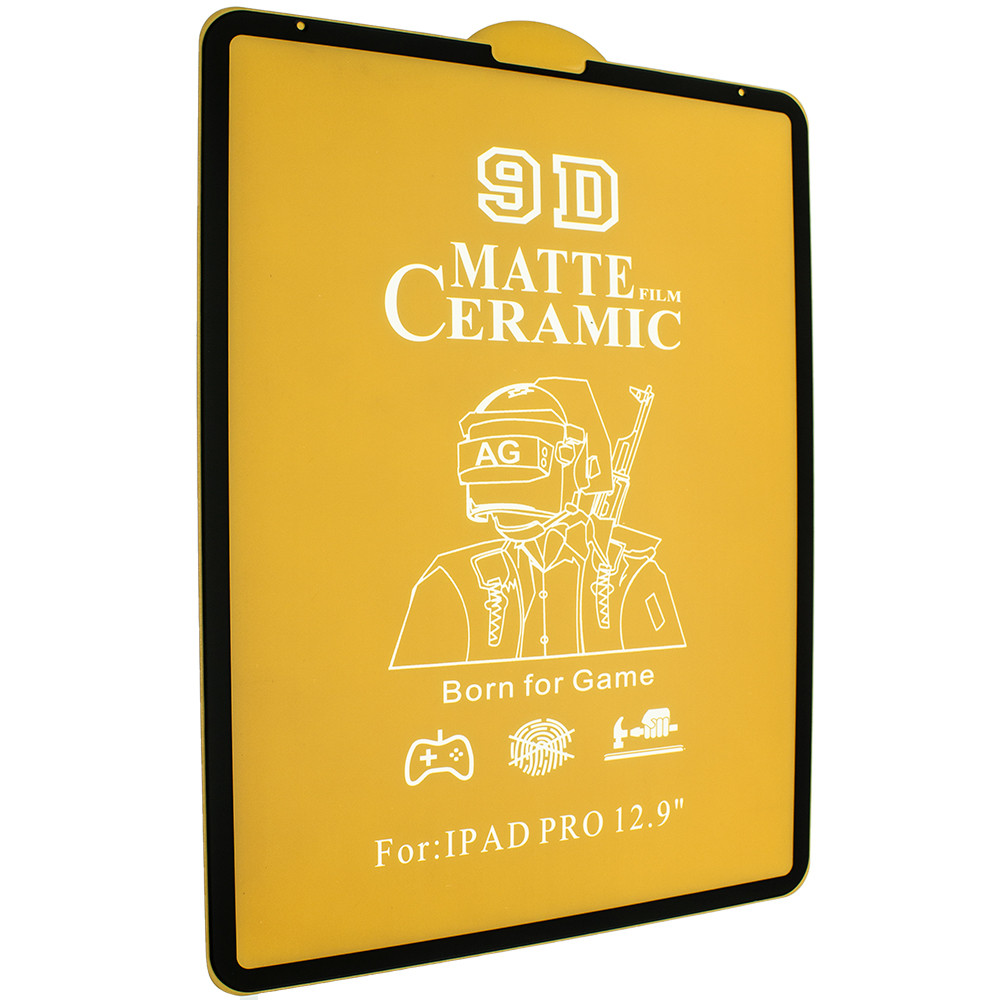 CERAMICS FILM 9D МАТОВЕ APPLE IPAD PRO 12.9 2018-2021 ЧОРНИЙ