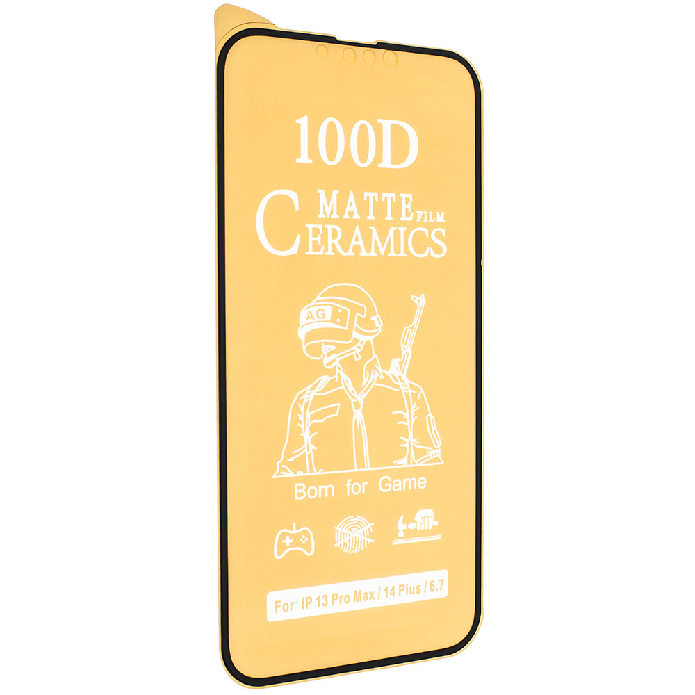 CERAMICS FILM 100D МАТОВЕ APPLE iPhone 14 PLUS 6,7" ЧОРНИЙ