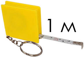 Яскравий корисний брелок рулетка 1 метр