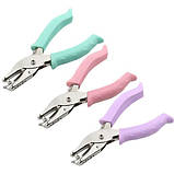 Дирокол для скрапбукінгу та рукоділля, пробійник коло 6мм, кольори, фото 4