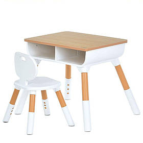 Столик El Camino зі стільцем бежевий ME 1204-13