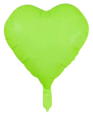 18" КИТАЙ-КТ 049 СЕРЦЕ Неон Зелений