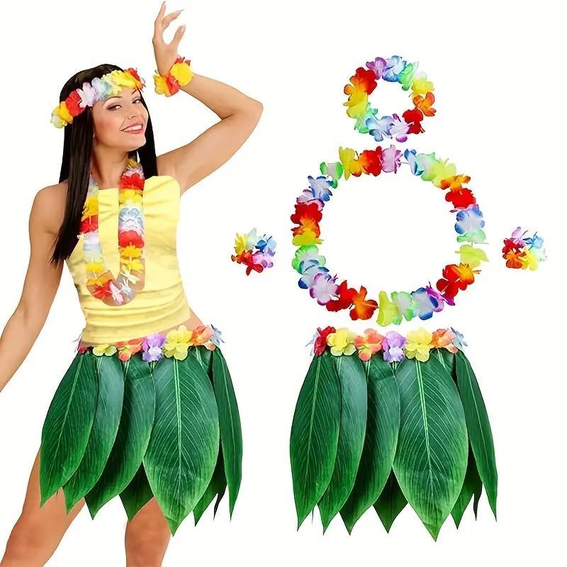 Гавайський костюм із леями. Костюм для гавайської вечірки, фото 1