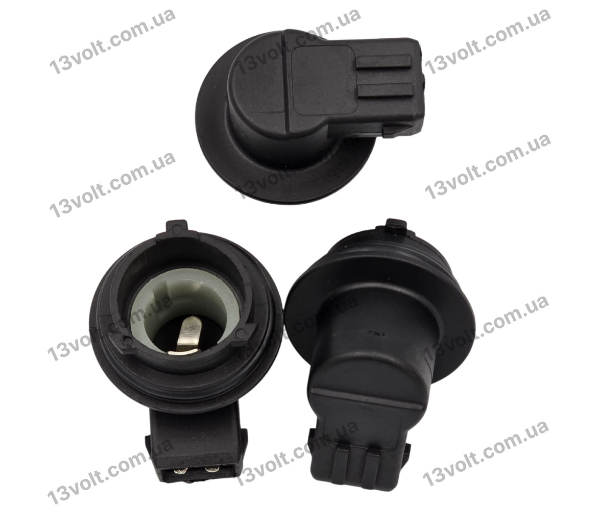 Патрон автолампи P21W BA15s кутовий, 3 зачіпки 6K0953123B VAG DT-A-112, фото 1