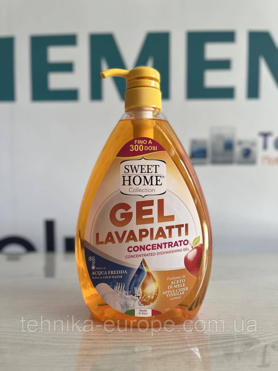 Засіб для миття посуду Sweet Home Apple Vinegar 1 л	C4/1, фото 1