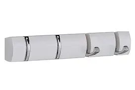 Вішалка настінна дерев'яна Onder Mebli CH-4704 WT складана біла з 4 гачками