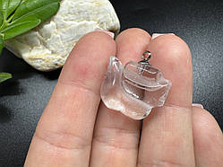 Дракон кулон із гірського кришталю, 17*20 мм намистина, 1 шт.