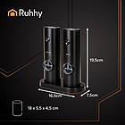 Набір із 2 електричних млинів Ruhhy 25558 для перцю та солі, фото 2