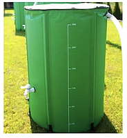 Бочка резервуар для дощової води водозбірник 250 л Зелена, фото 7