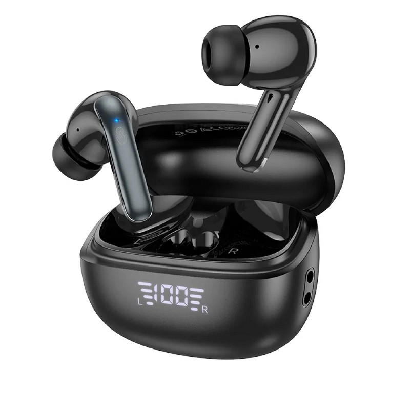 Бездротові навушники Bluetooth HOCO EQ5 з шумозаглушенням ANC+ENC Energy BT 5.3 Чорний, фото 1